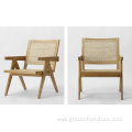 Desen chair solid wood rattan armchair dining chair